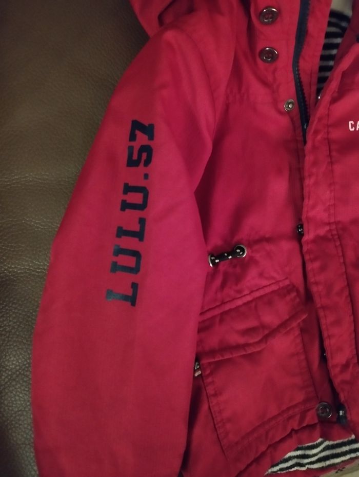 Manteau d'hiver rouge foncé Lulu - photo numéro 4