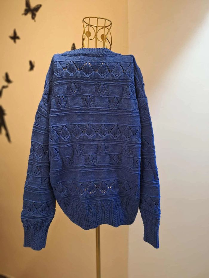 Pull bleu roi - photo numéro 3