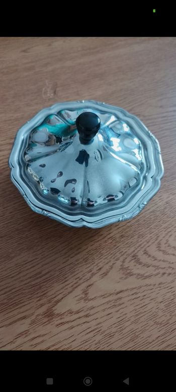 Sucrier en inox vintage