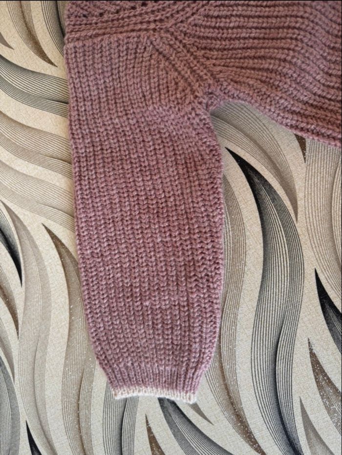 Cardigan en maille ajourée - Taille 12 mois 76 cm - photo numéro 4