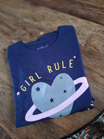 Tee shirt fille à manche longue