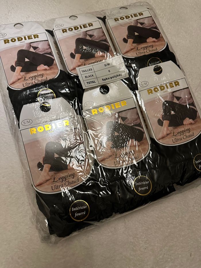 Lot 6 leggins Rodier Paris neuf intérieur fourré idéal pour l’hiver. - photo numéro 5