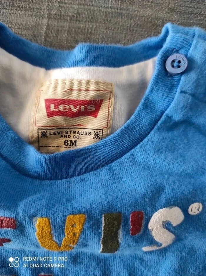 Tee shirt manches longues Levi's 6 mois - photo numéro 6
