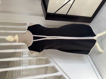 Robe Rulys Collection noire et tweed crème
