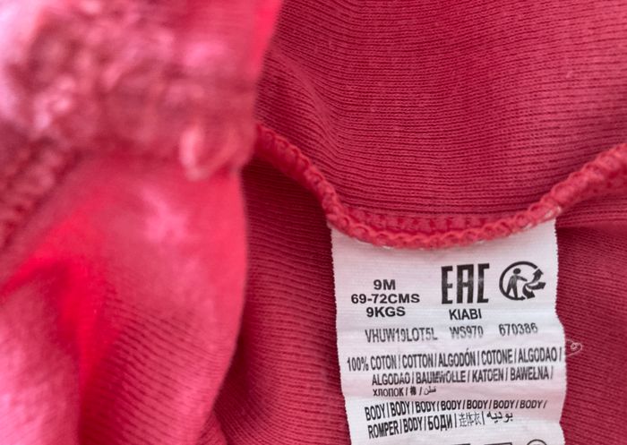 lot 2 body manches longues fille 9 mois - photo numéro 5