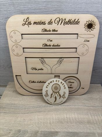 Gabarit attache tétine 