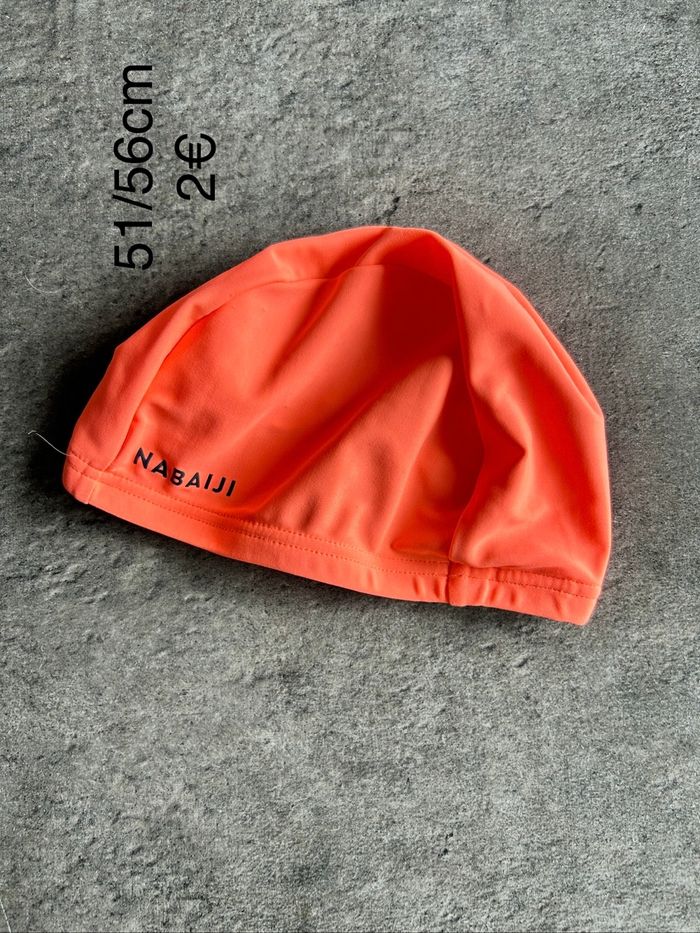 Bonnet de bain orange