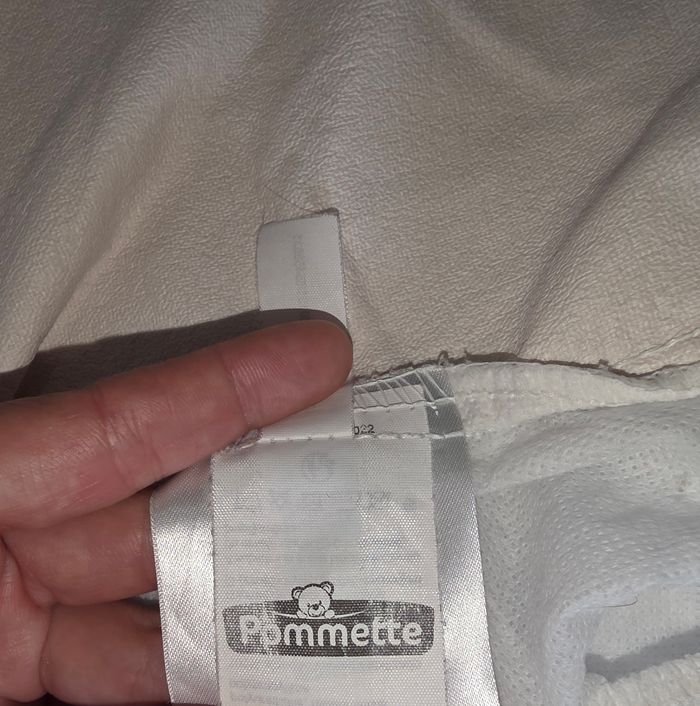Alèse imperméable blanche pomette 120×60 - photo numéro 3