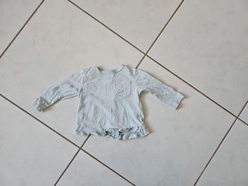 T-shirt ml bébé fille 12 mois BBF3