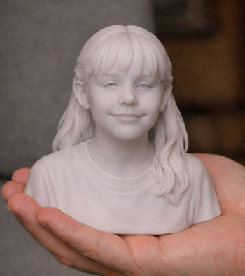 Buste personnalisé à partir d'une photo – Statue personnalisée & idée cadeau unique