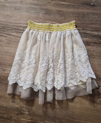 Jupe dentelle tulle