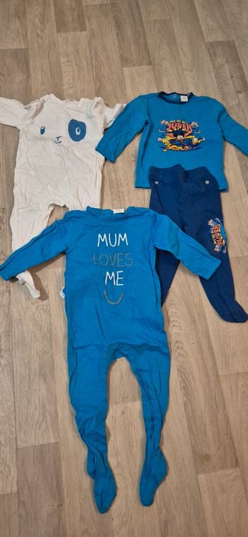 Lot de 3 pyjamas - 18 mois