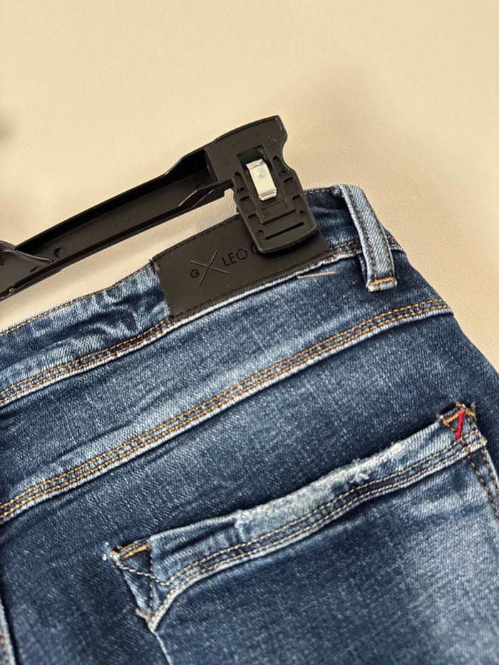 👖 Jeans homme effet déchiré - Taille 40 -w31- brut - très bon état- Léo gutti - photo numéro 10