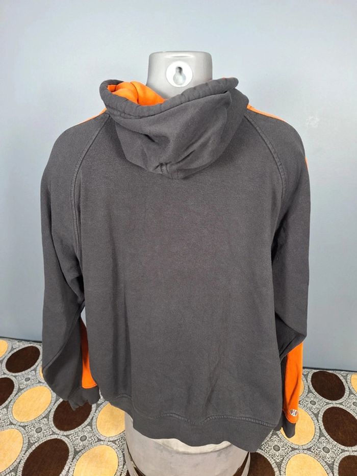 sweat a capuche holloway / Hoodie / homme taille L / noir et orange - brodé / togers cherry (389) - photo numéro 8