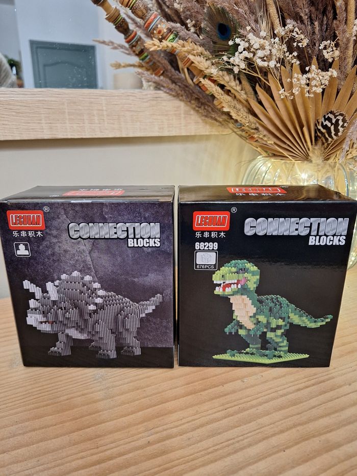 Jeu de construction dinosaures style lego