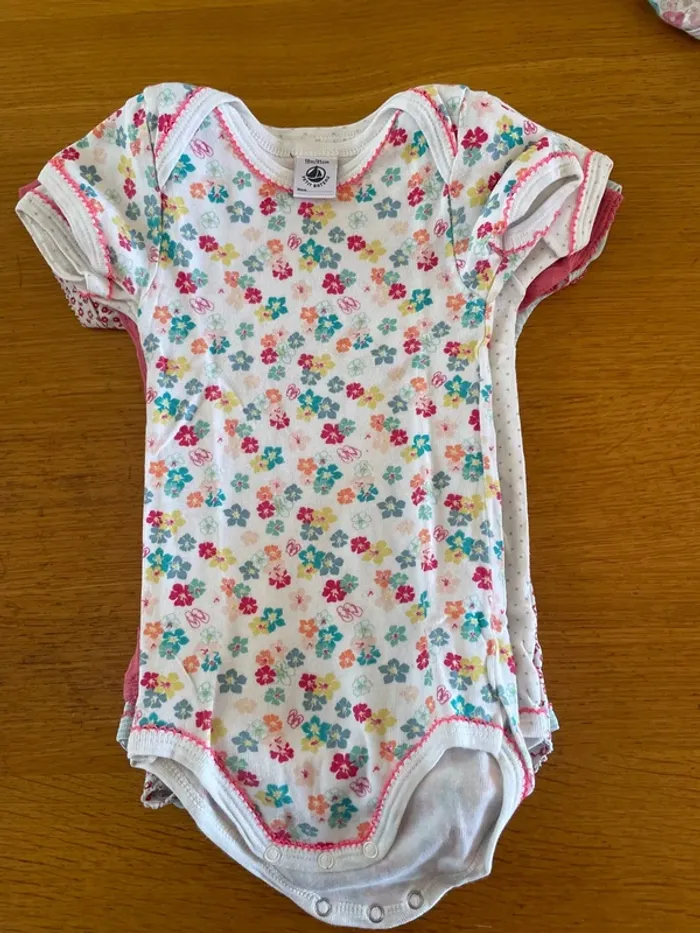 6 body manches courtes 18 mois petit bateau fille - photo numéro 6