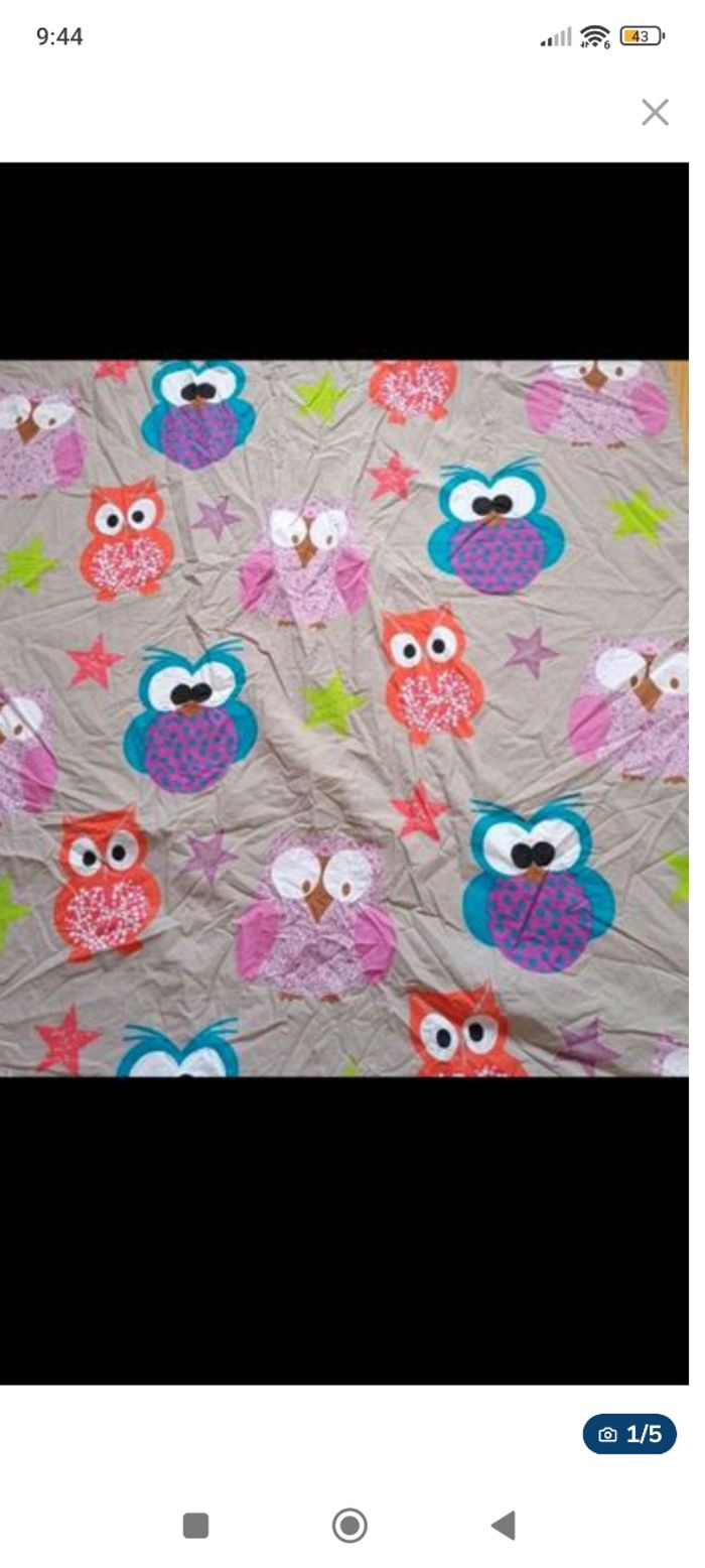 Housse de couette et d'oreiller Chouettes