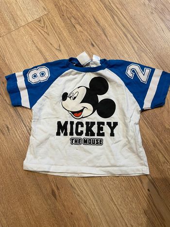 Tee shirt Mickey style américain 9-12 mois