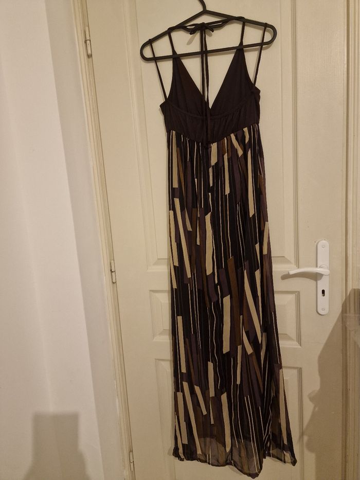 Robe Maxi Longue Estivale à Imprimé Géométrique - photo numéro 7