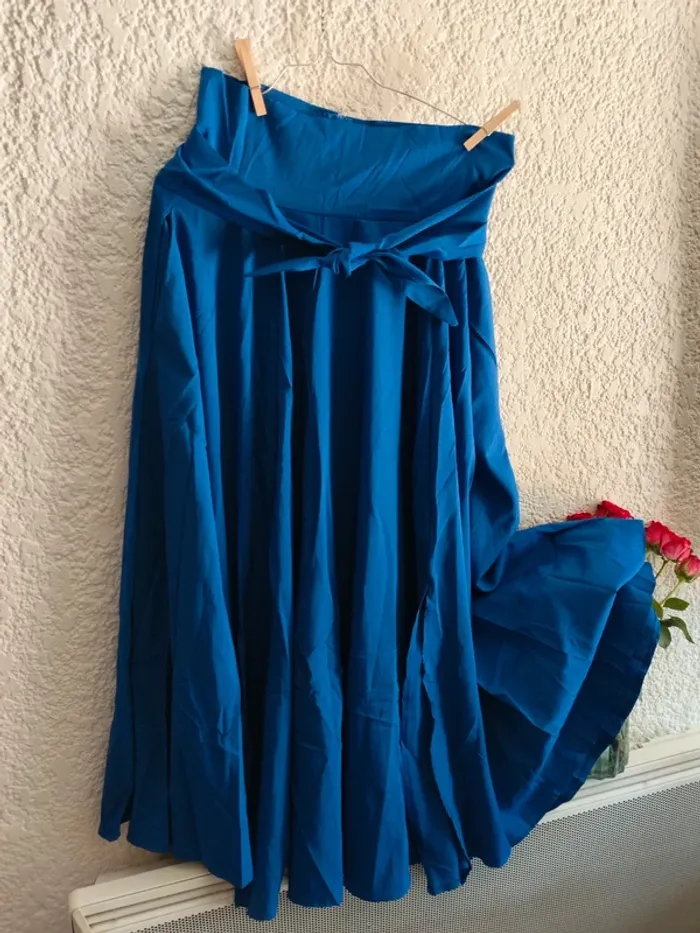 Jupe longue ample taille haute neuve T S
