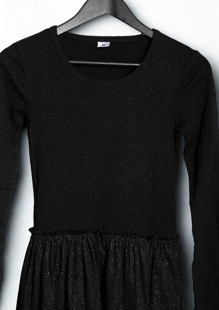 Robe noire scintillante Petit Bateau – Fille 13/14 ans (XXS) - photo numéro 3