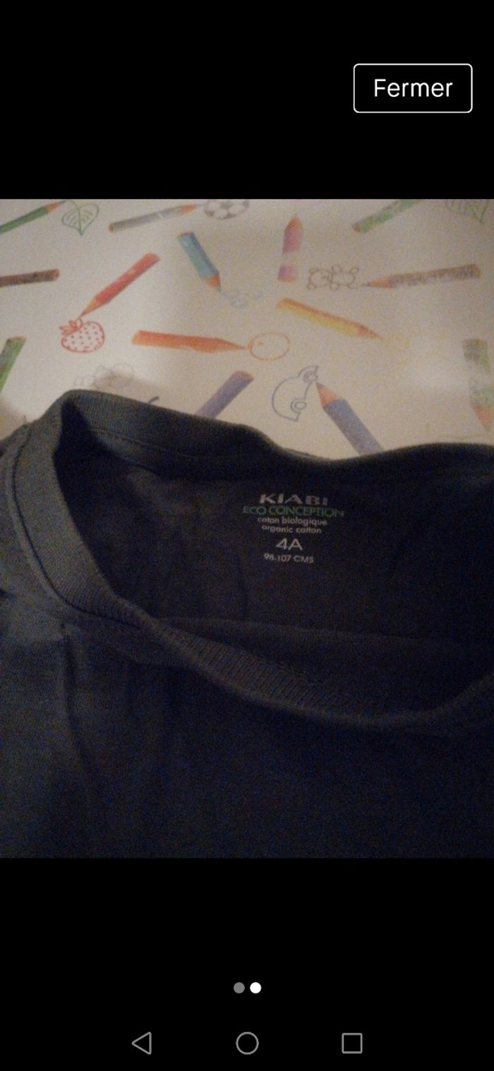 Tee shirt vert kaki - photo numéro 2
