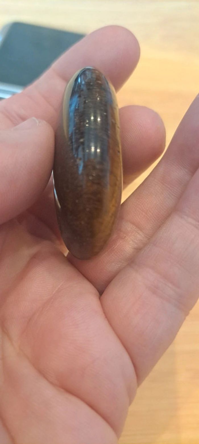 Galet de pierre naturelle d'Œil du tigre - photo numéro 3