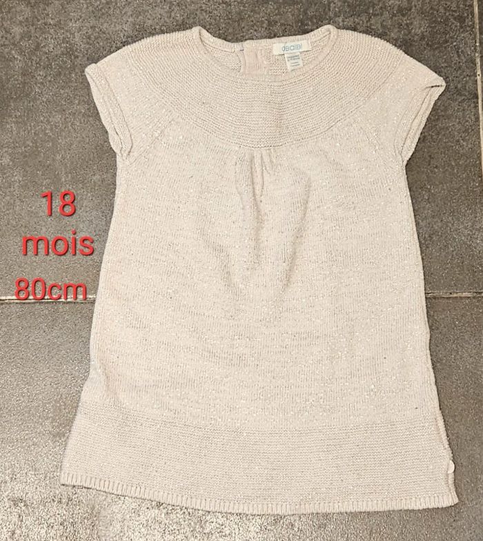 Robe pull brillante 18 mois, 80cm. Obaïbi