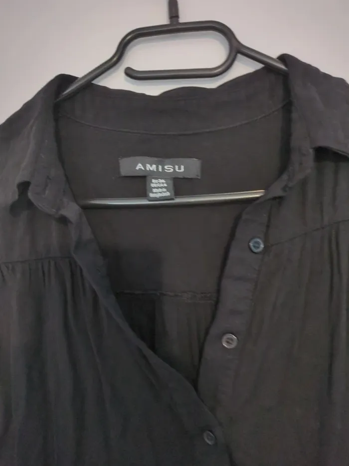 Robe courte fluide noir taille S - photo numéro 3