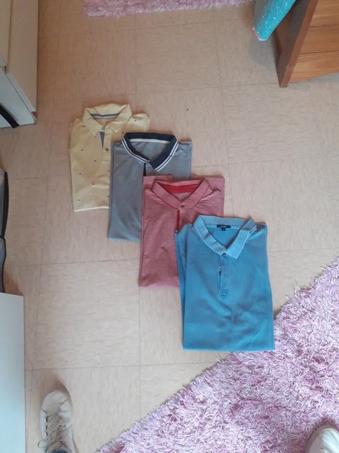 Lot de 4 polos hommes
