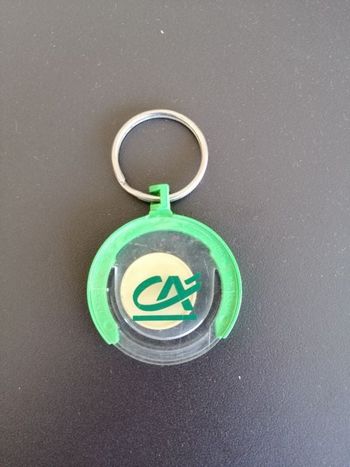 Porte clef jeton collector Crédit Agricole en très bon état