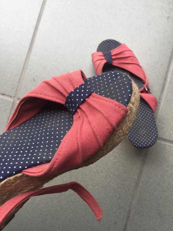 espadrilles rose corail - photo numéro 3