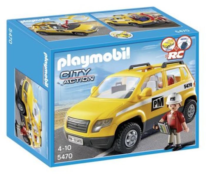 Playmobil 5470 Chef De Chantier Et Véhicule d'intervention