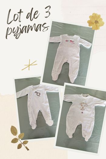 Lot pyjama 3 mois