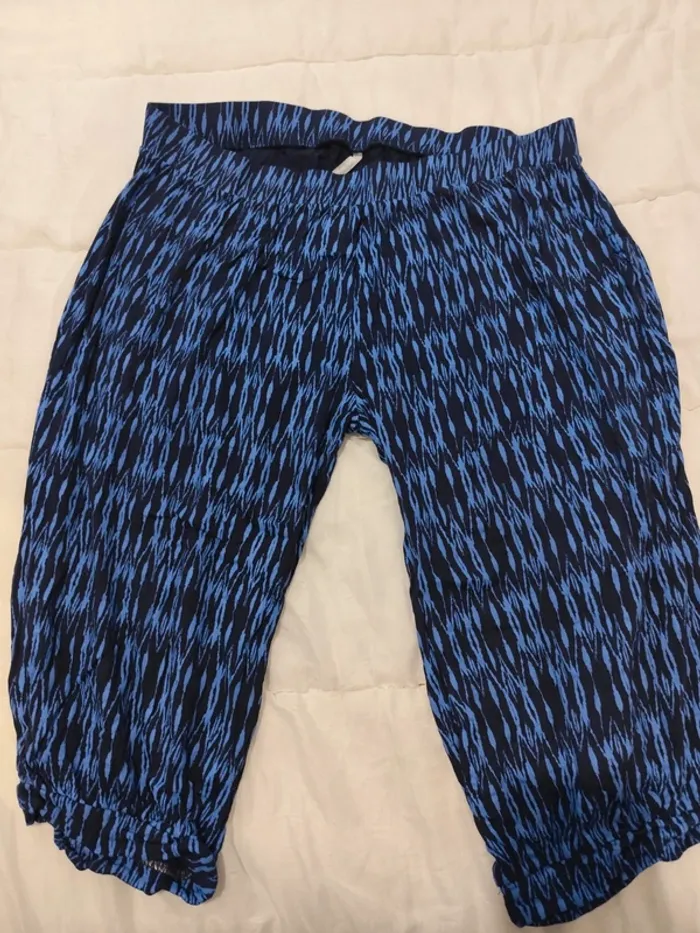 Pantacourt bleu