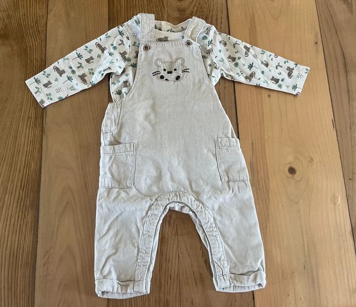 đŻ Ensemble salopette tigre Orchestra 6 mois garçon - photo numĂ©ro 1