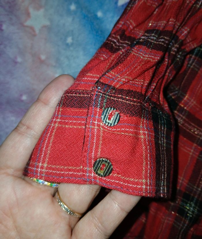 Chemise rouge à carreaux taille 44 - photo numéro 4