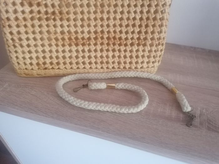 Sac vintage raphia naturel et bambou - photo numéro 8