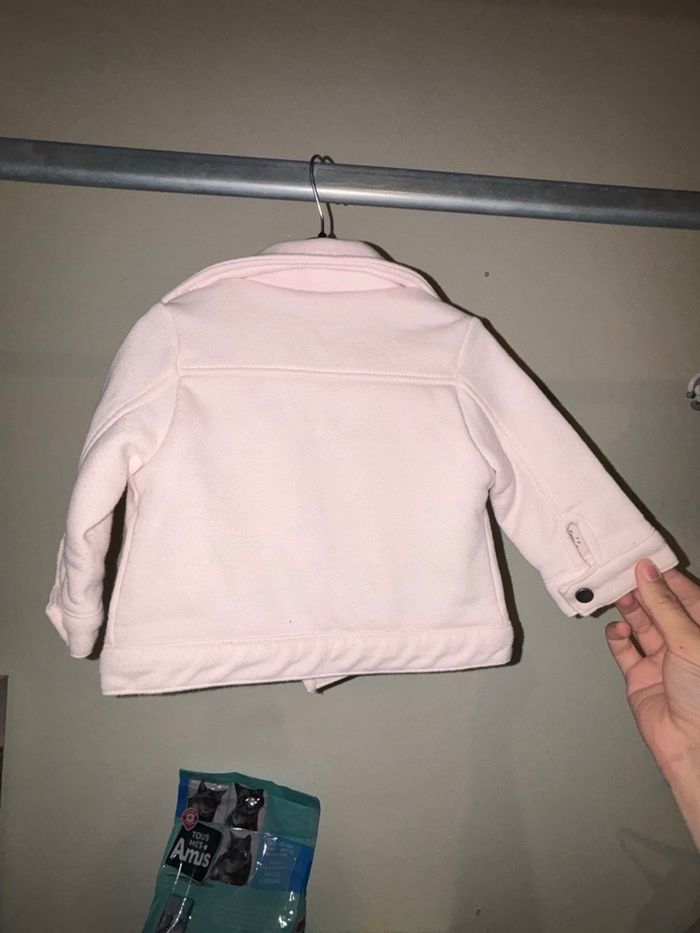 Veste manteau, rose bébé - photo numéro 3