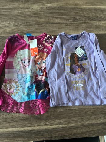 2  tshirts manches longues