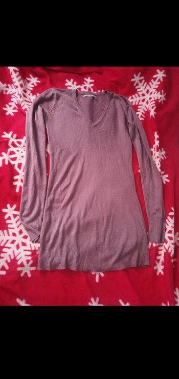 Pull long manches longues vieux rose Tex S