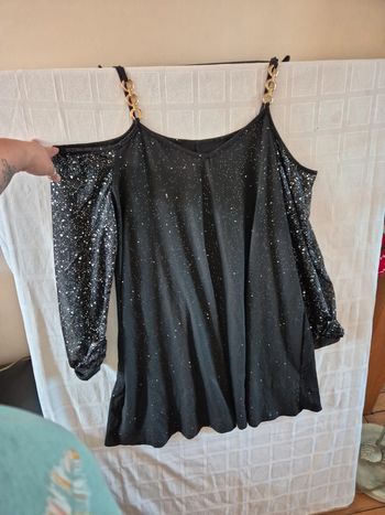 robe à paillettes shein taille 48