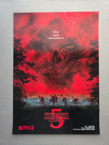 Affiche A3 Stranger Things Saison 5