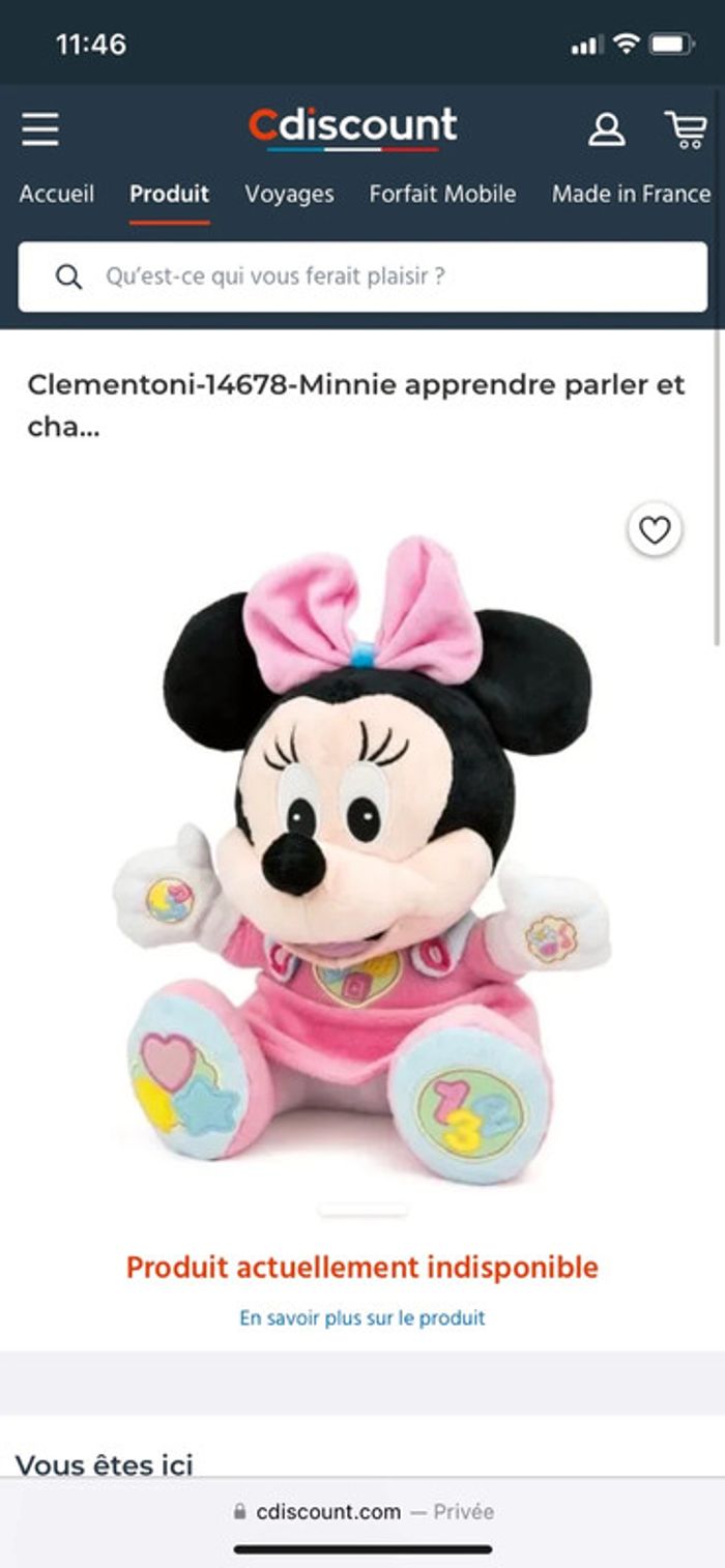 Minnie apprend à parler