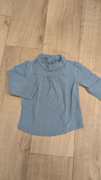 Tee-shirt manches longues gris 18 Mois