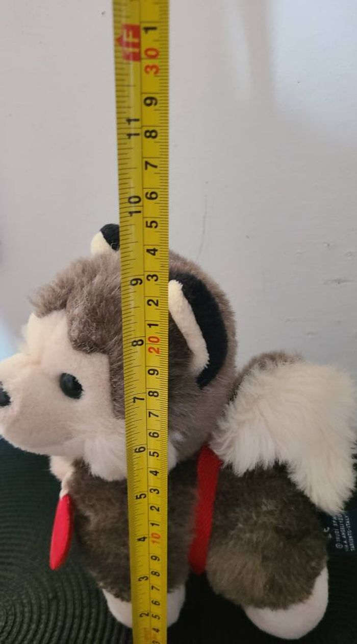 Trudi Spa Peluche husky gris et blanc - photo numéro 2