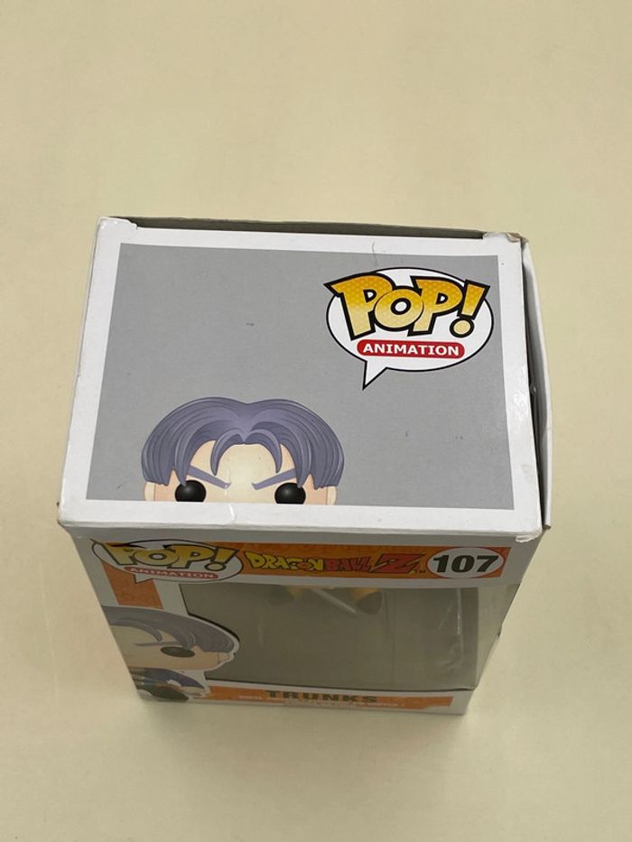 Figurine Funko Pop Dragon Ball Z Trunks N•107 - photo numéro 5