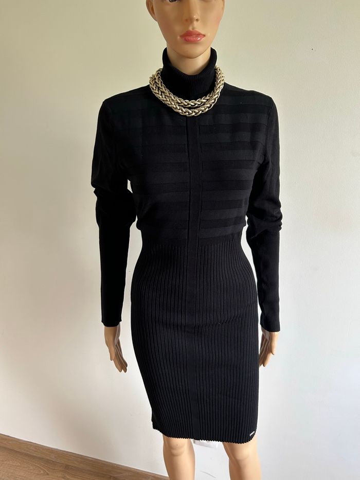 Robe pull noire neuve à manches longues Morgan taille XL (taille petit)