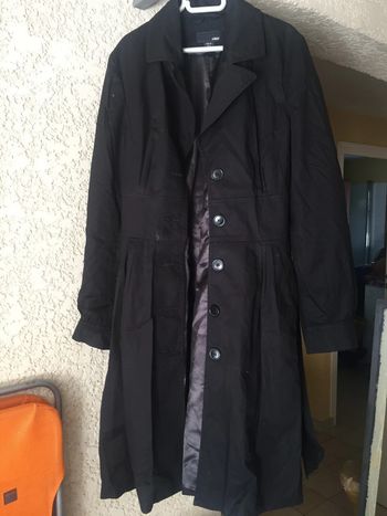 trench noir h&m