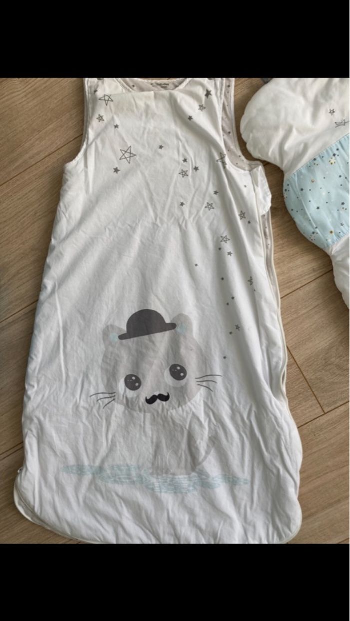 Ensemble tour de lit + gigoteuse 6/18mois